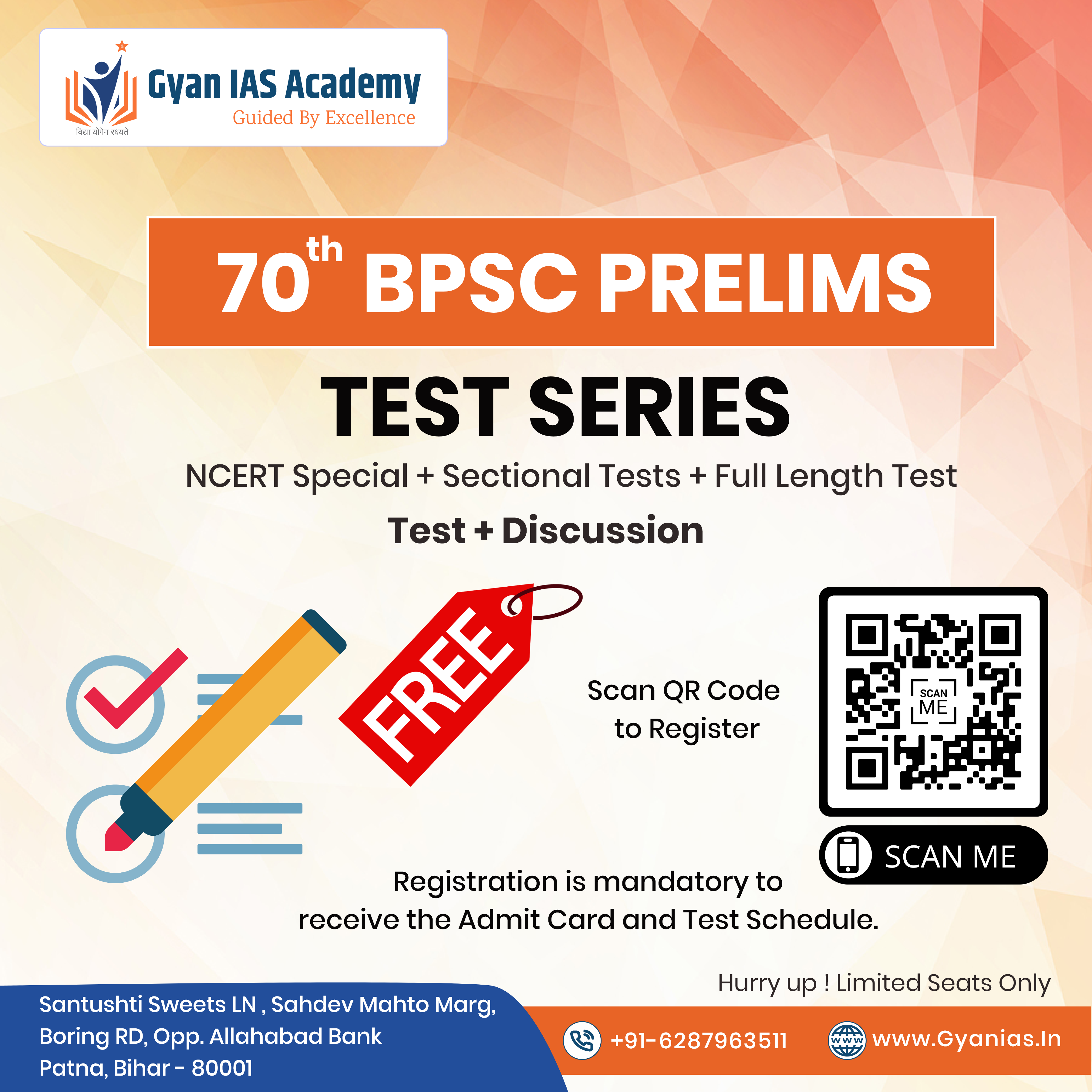 70th BPSC Prelims Test Series - Gyan IAS